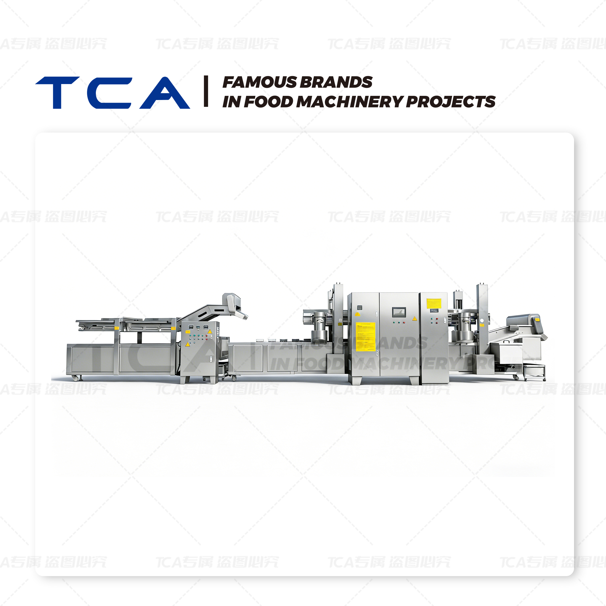 Crispy Fried Pork Strips Frying Production Line